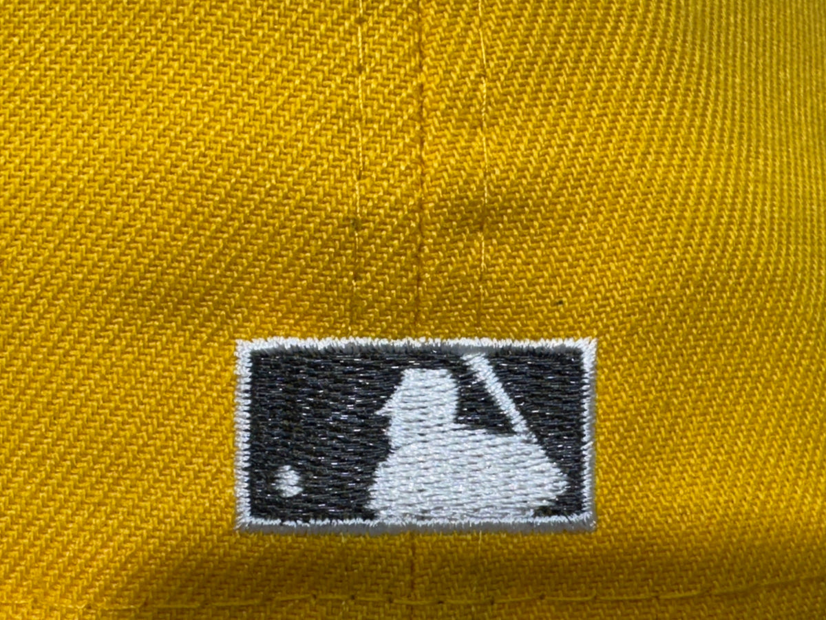 New York Yankees 1961 World Series Taxi Yellow Black Metal Plate Logo 59Fifty New Era Fitted Hat
