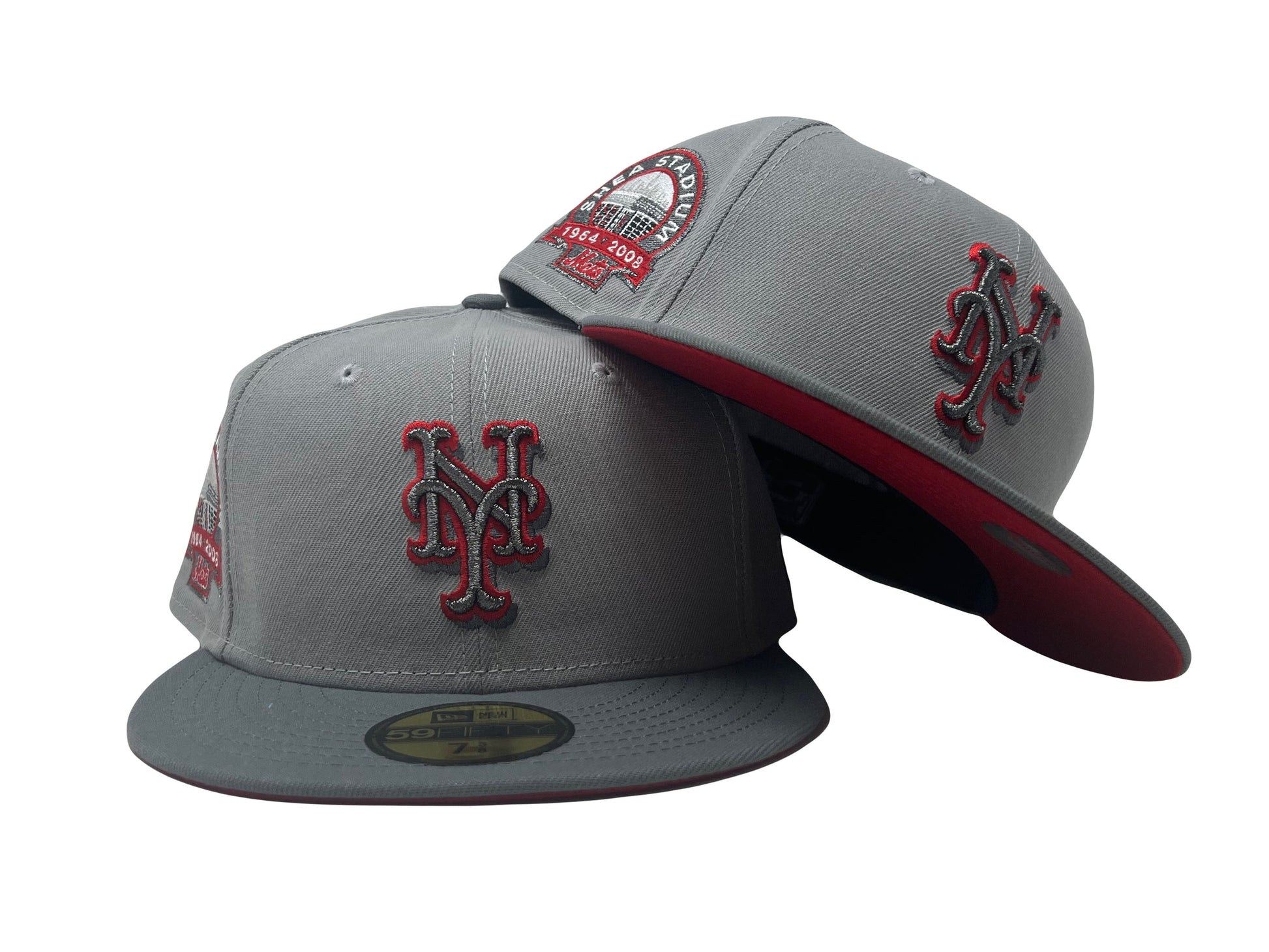 NY Mets Shea Stadium Two Shade of Gray 5950 New Era Fitted Hat