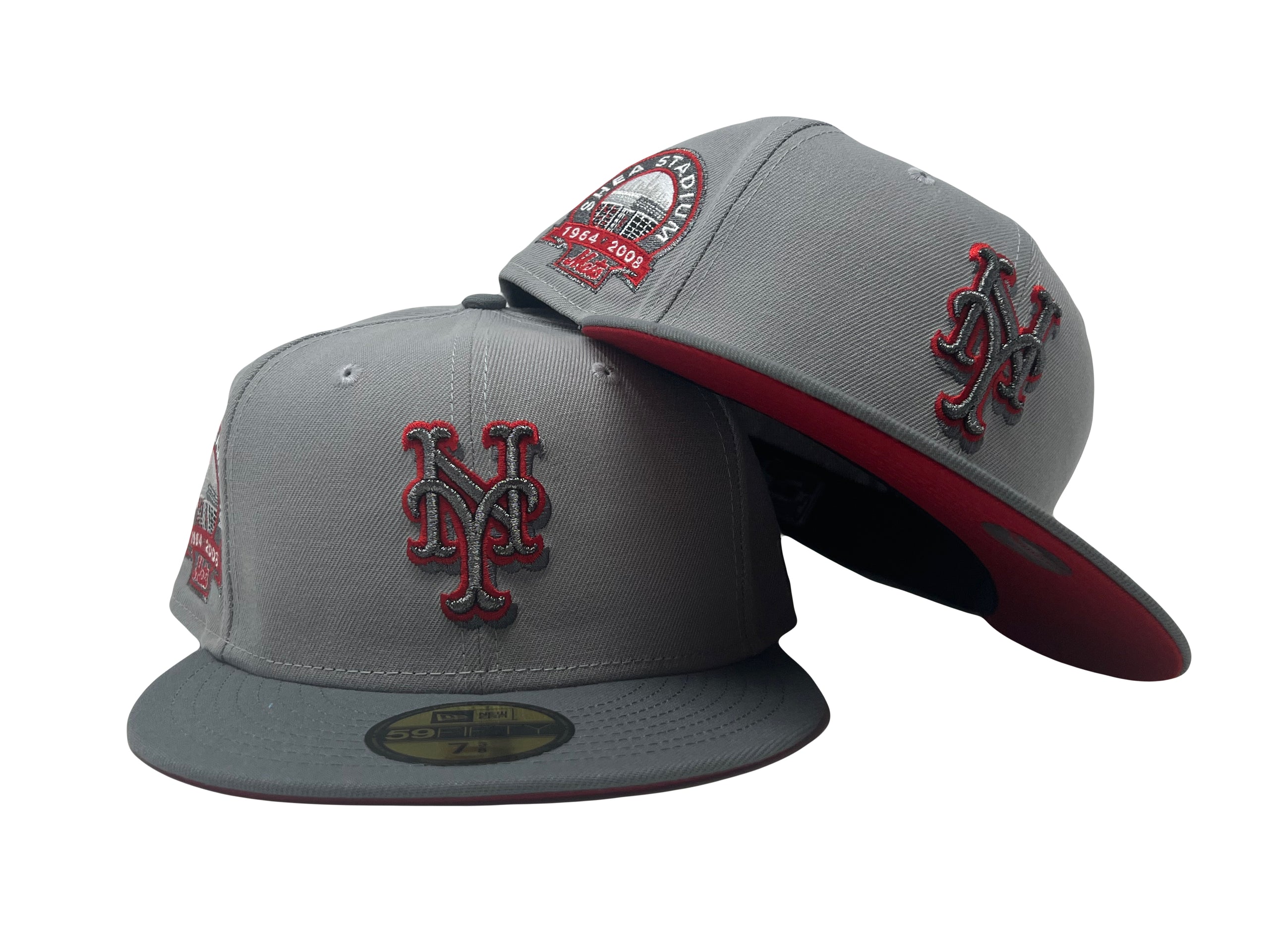 NY Mets Shea Stadium Two Shade of Gray 5950 New Era Fitted Hat