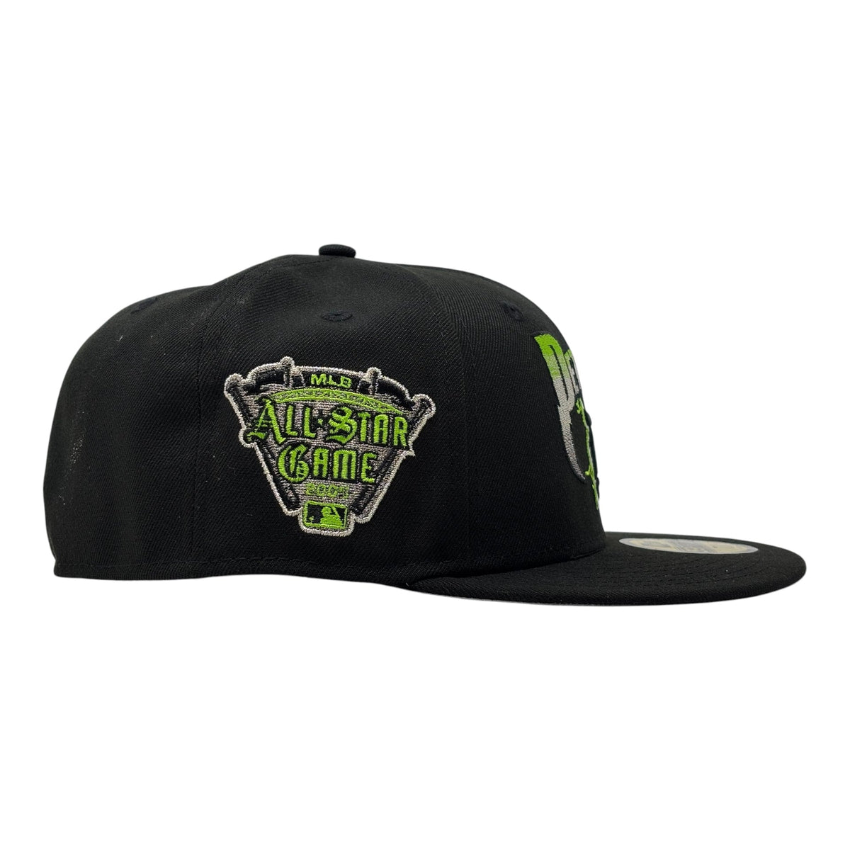 Detroit Tigers 2005 All Star Game "Metallic Pack" New Era Fitted Hat-Black Lime