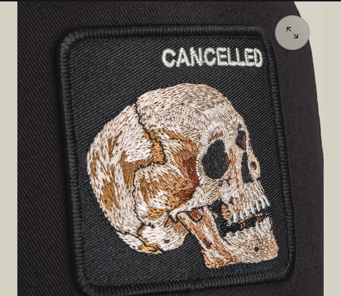 Cancelled Skull Trucker Hat