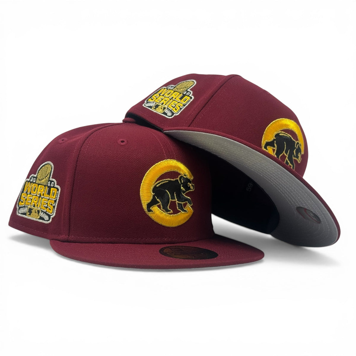 Chicago Cubs 2016  New Era Fitted Hat- Burgundy