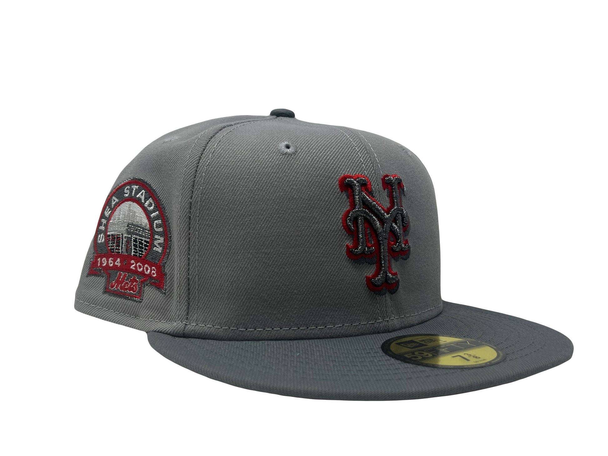 NY Mets Shea Stadium Two Shade of Gray 5950 New Era Fitted Hat