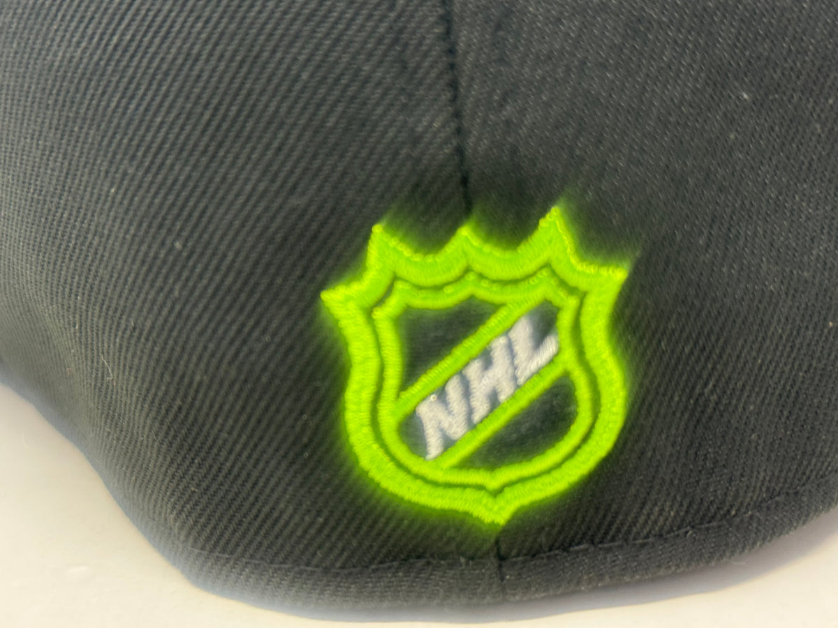 New Jersey Devils 25th Anniversary New Era Fitted Hats-Black Lime