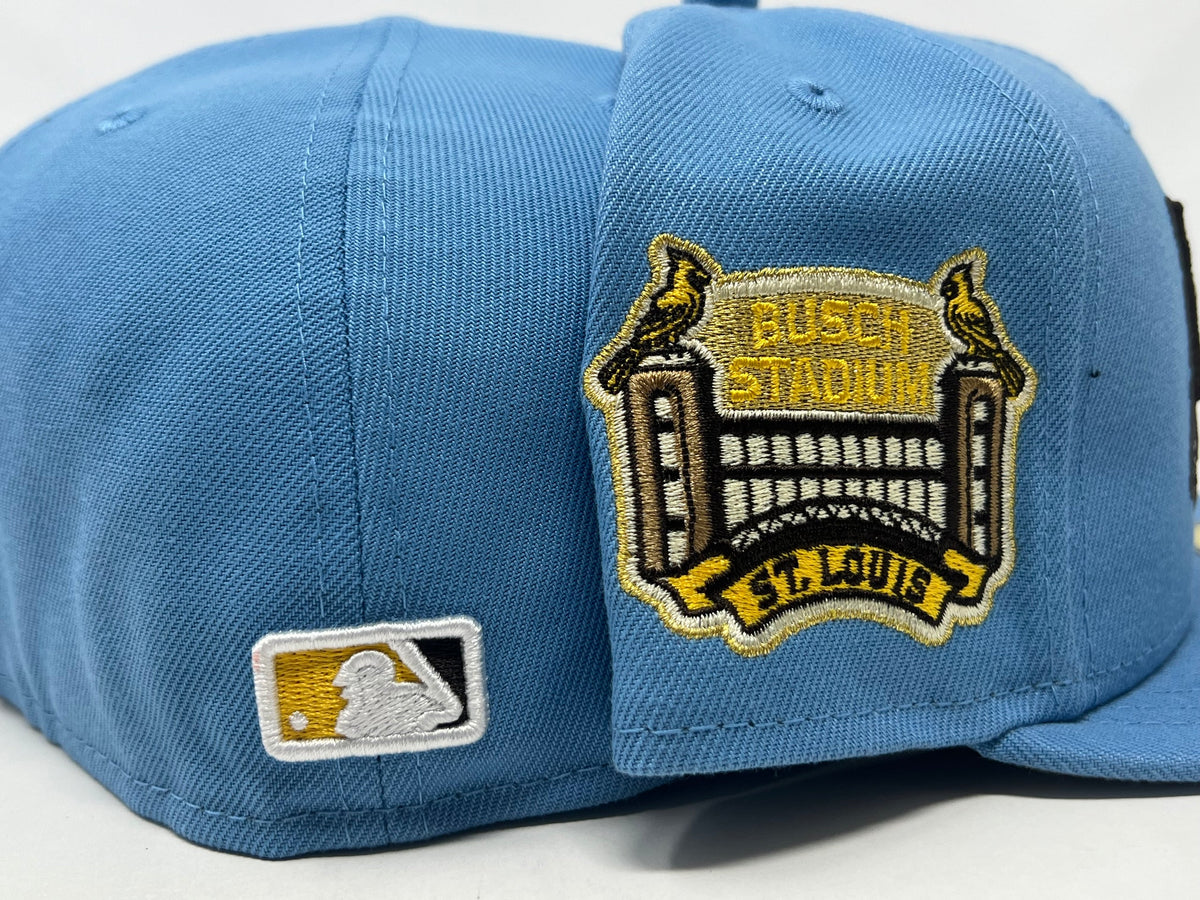 St. Louis Cardinals Busch Stadium Final Season Sky Blue New Era Fitted Hat