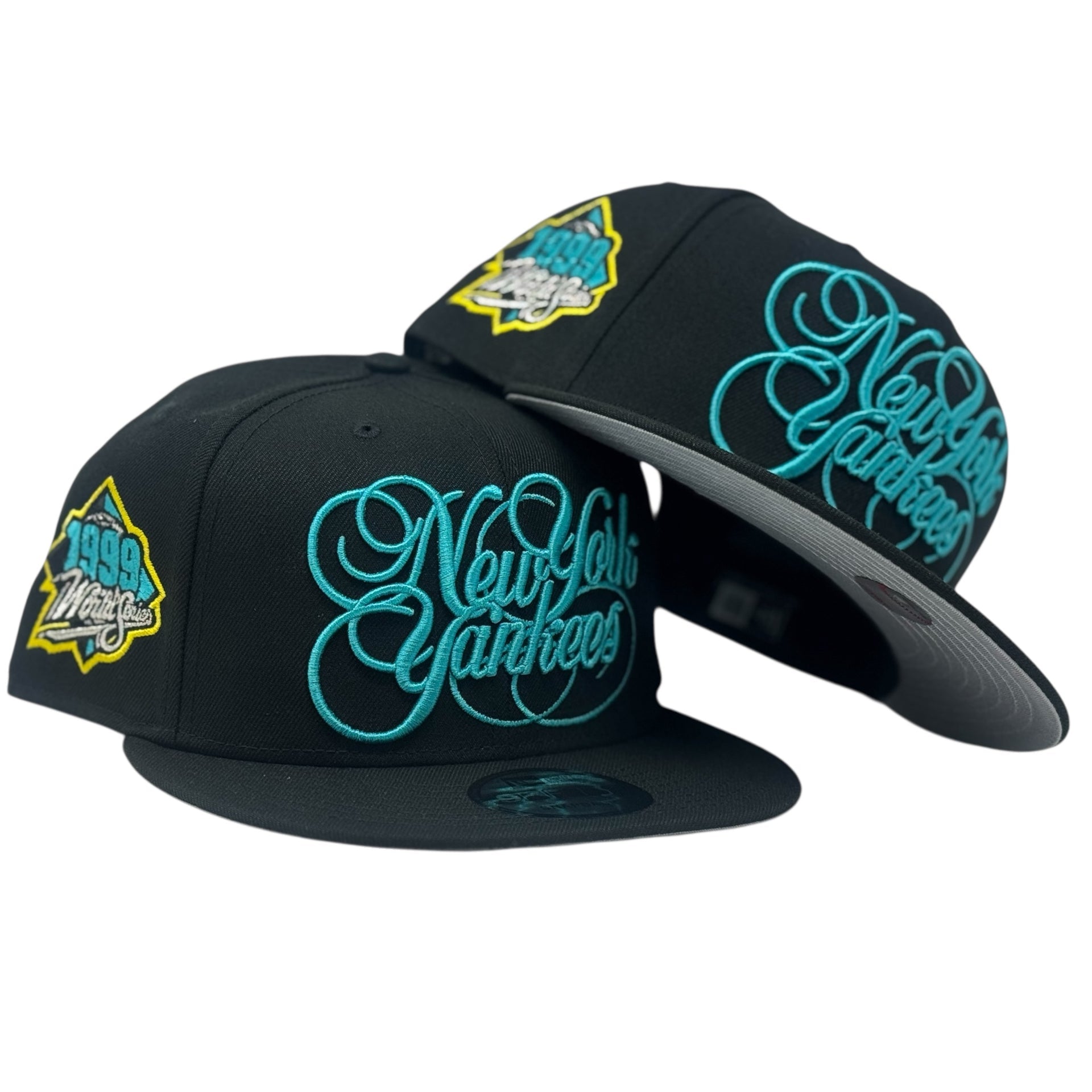 New York Yankees 1999 world Series Snapback Script Logo Hat (Gamma 11)