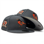 Baltimore Orioles 50th Anniversary 59Fifty New Era Fitted Hats-Dark Gray