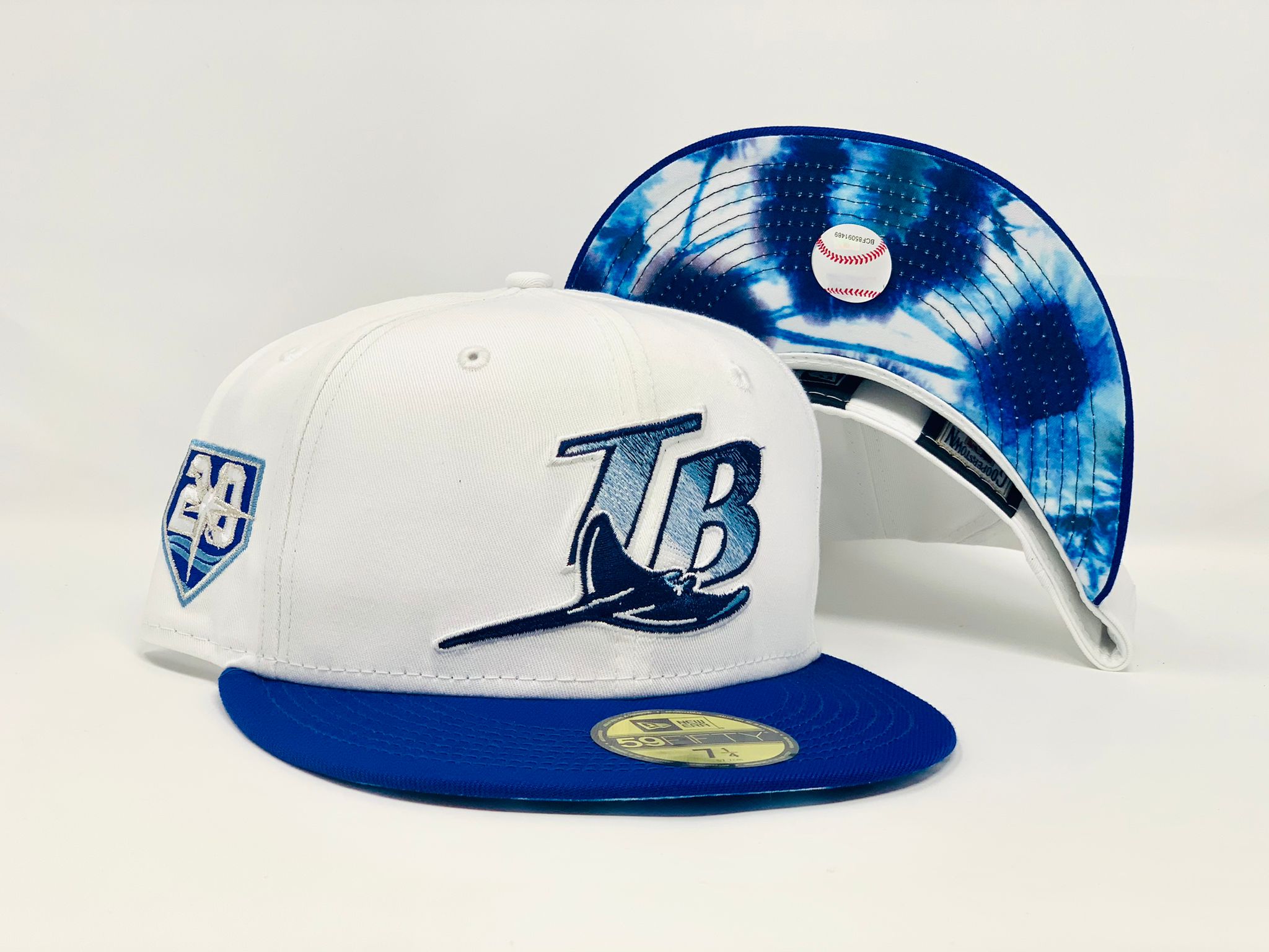 TAMPA BAY 20TH SEASONS " OCEAN-CLOUD COLLECTION" ICY BRIM NEW ERA FITTED HAT
