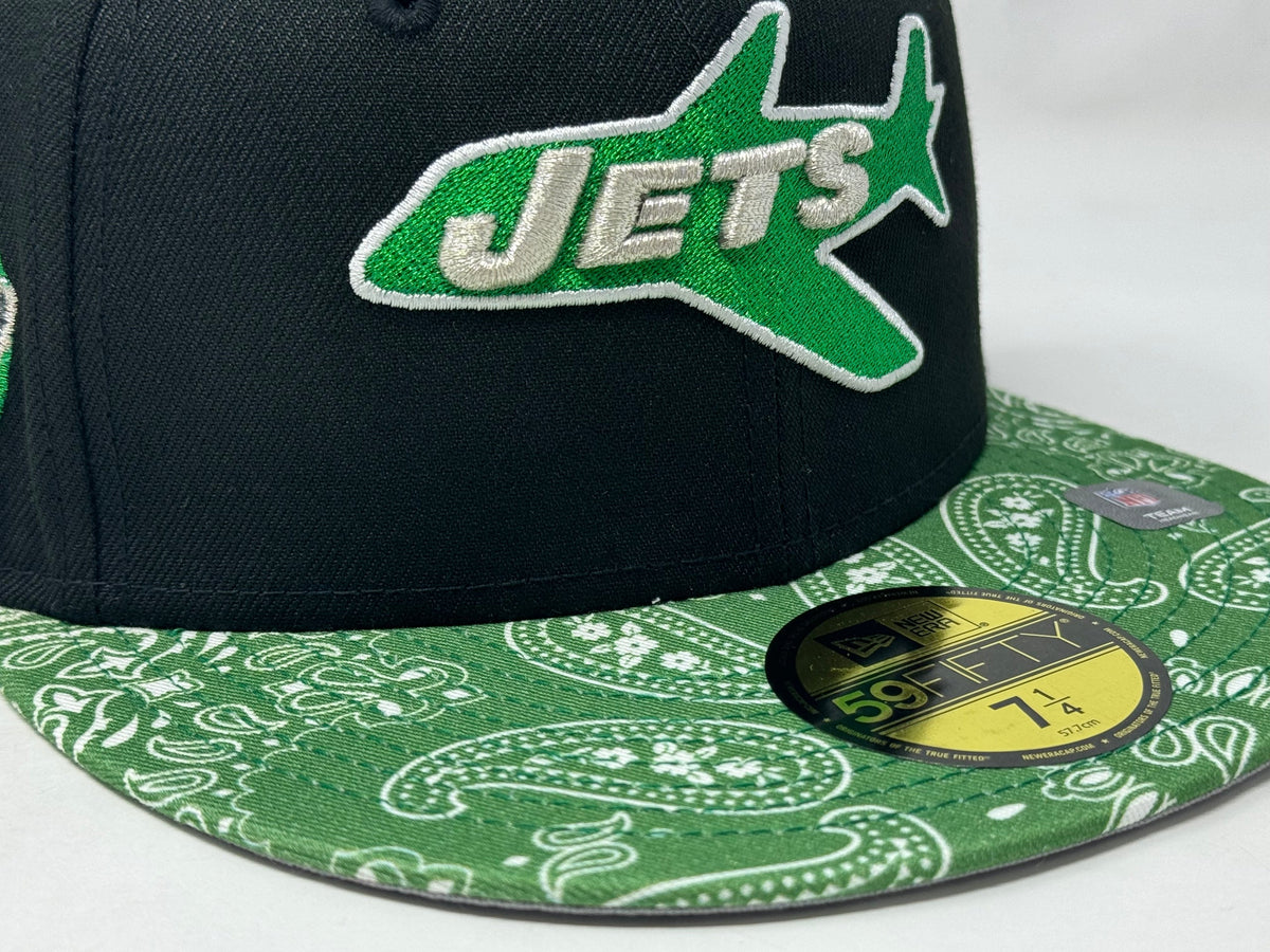 New York Jets NFL Paisley Collection 59Fifty New Era Fitted Hat
