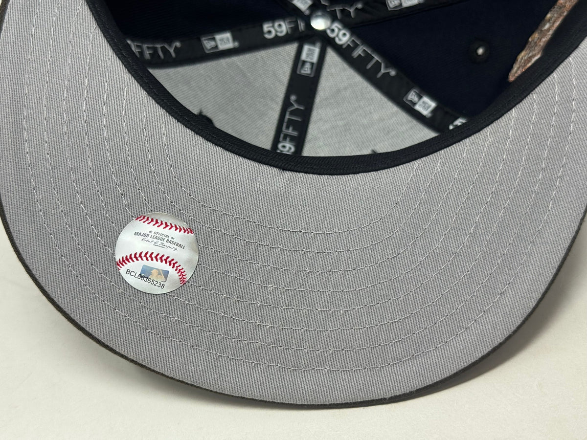 San Diego Padres 25th Anniversary New Era Fitted Hat-Navy Brown