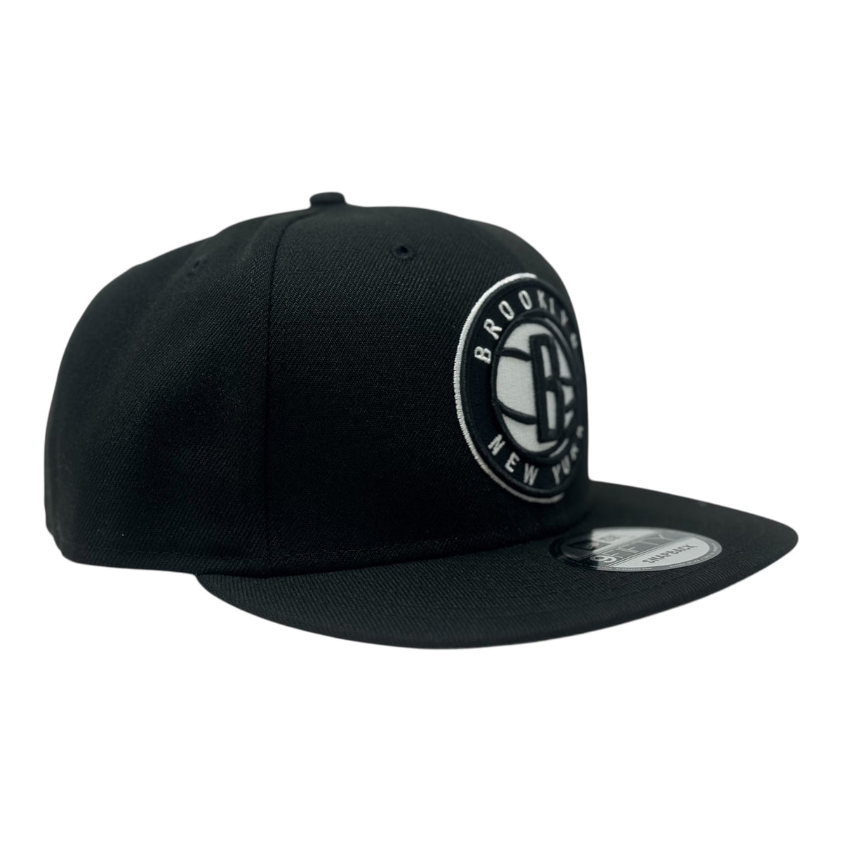 Brooklyn Nets Team Snapback Hat-Black