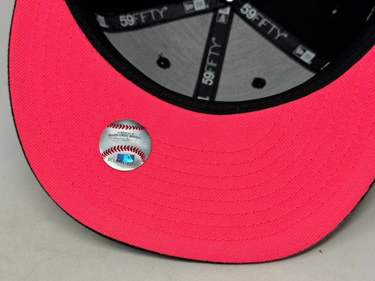 Toronto Blue Jays 1993 World Series Fusion Pink Brim Fitted Hats-Black