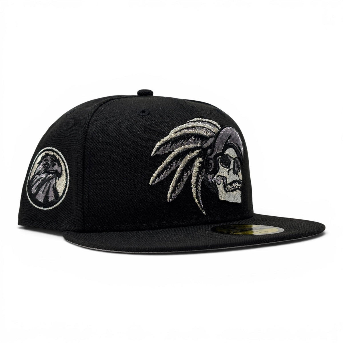 Aztec Skull Warriors New Era Fitted Hat-Black