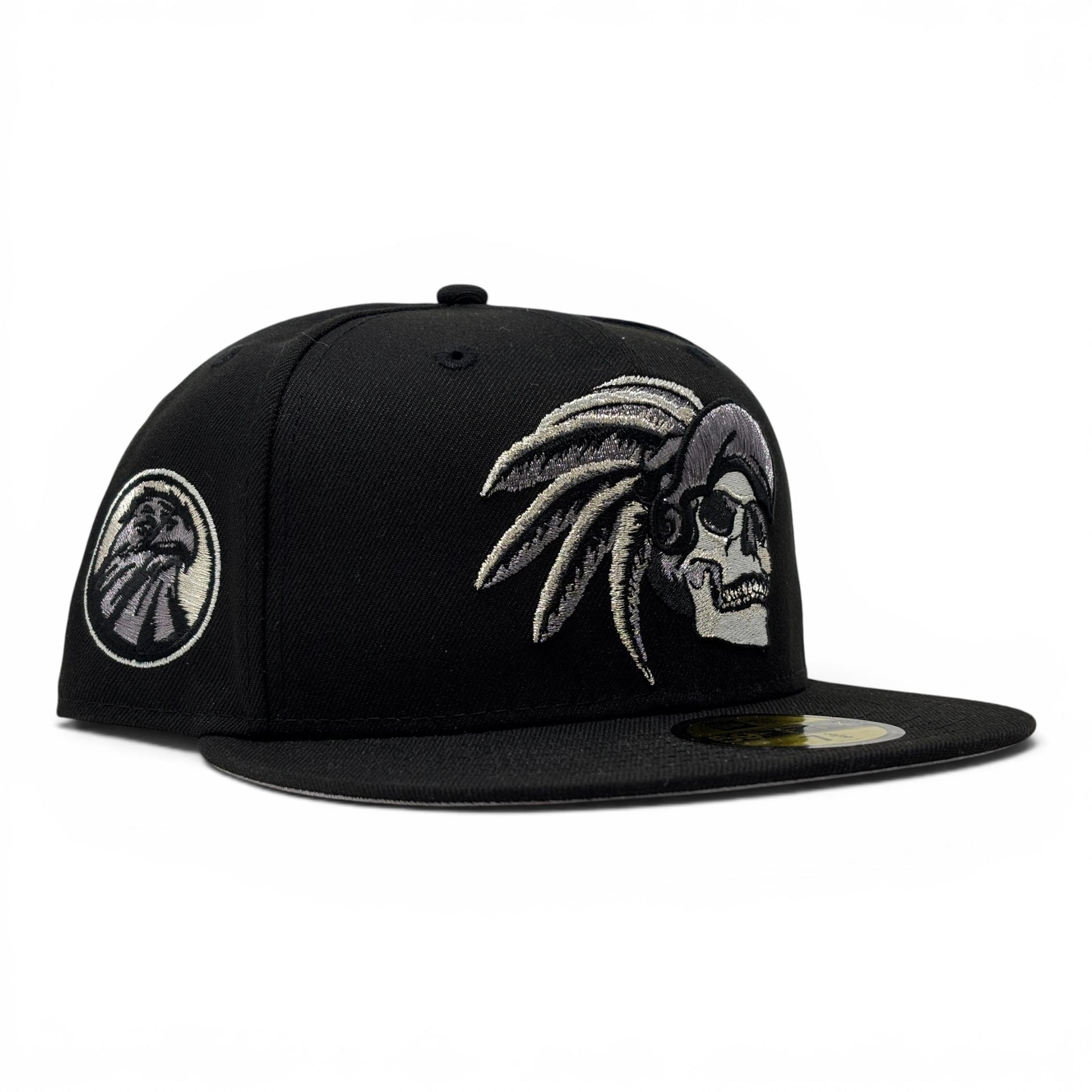 Aztec Skull Warriors New Era Fitted Hat-Black