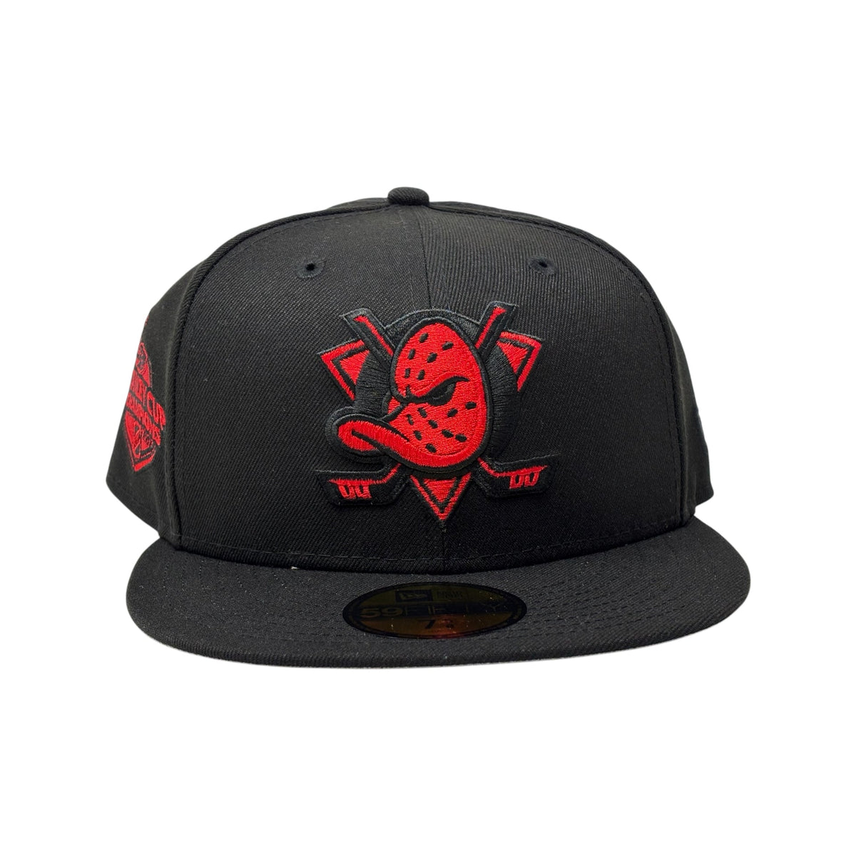 Anaheim Ducks Stanley Cup Champions Fitted Hats-Black Red