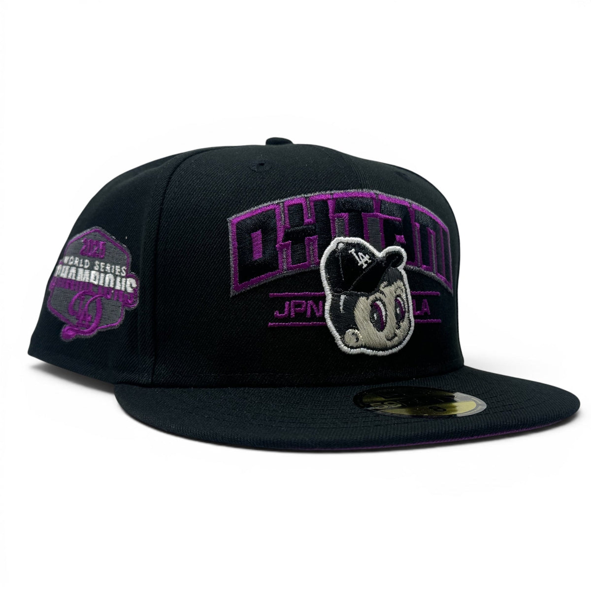 Los Angeles Dodgers 2025 World Series Champions Purple Brim Fitted Hats