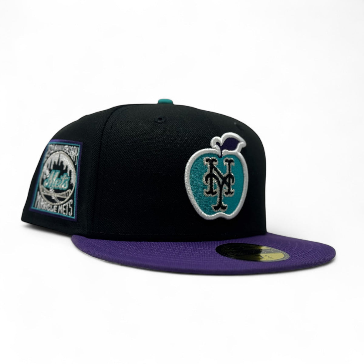New York Mets 25th Anniversary Apple Logo "Sneaker Matching" Fitted Hats