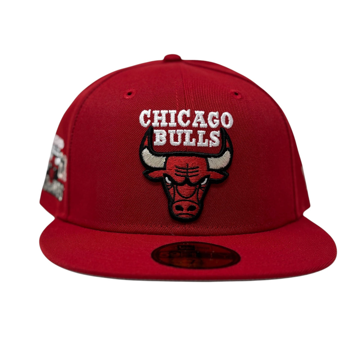 Chicago Bulls 6X NBA Champions Fitted Hat - Red