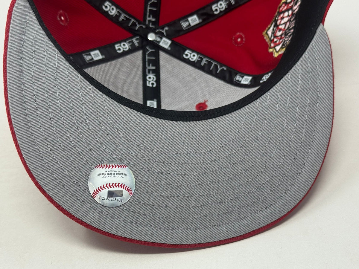 New York Yankees 1999 World Series "Cherry Blossom pack" Fitted Hat-Red