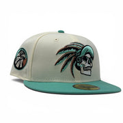 Aztec Skull Warriors New Era Fitted Hat-Chrome Mint