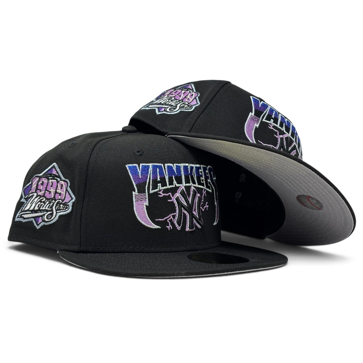 New York Yankees 1999 World Series "Metallica Pack" Fitted-Black Purple