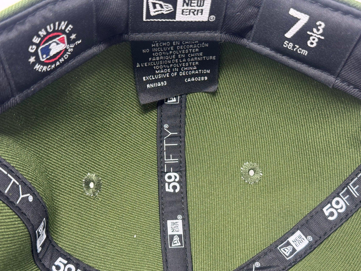 Los Angeles Dodgers 2025 World Champions Fitted Hat-Olive Brown
