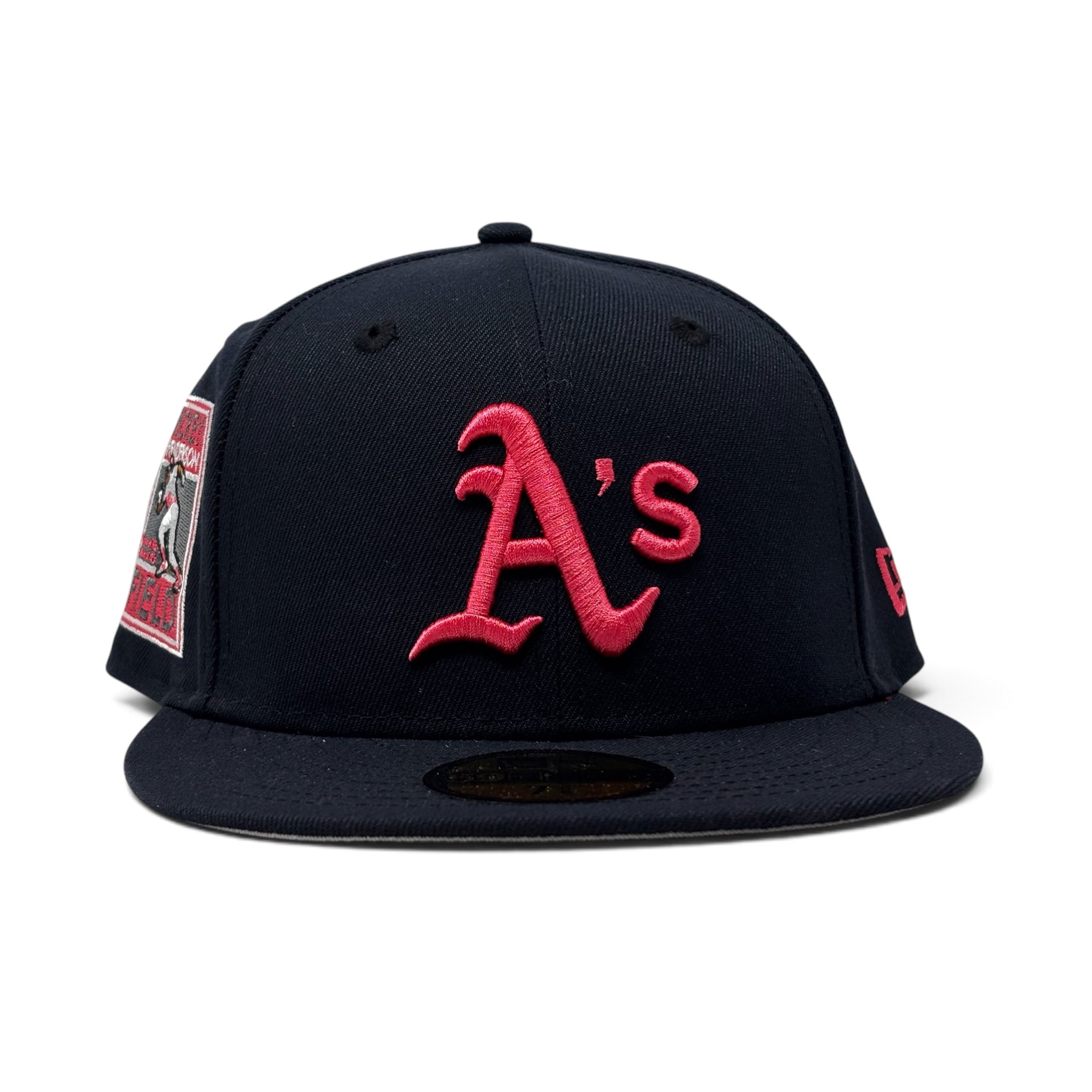 Oakland Athletics Rickey Handerson 59Fifty New Era Fitted Hat-Navy