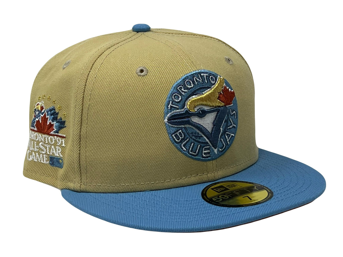 TORONTO BLUE JAYS 1991 ALL STAR GAME "SUNRISE GRADIENT 2" RUST ORANGE BRIM NEW ERA FITTED HAT