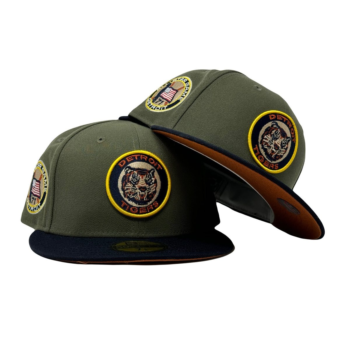 Detroit Tigers 1971 All Star Game Rust Orange Brim New Era Fitted Hat
