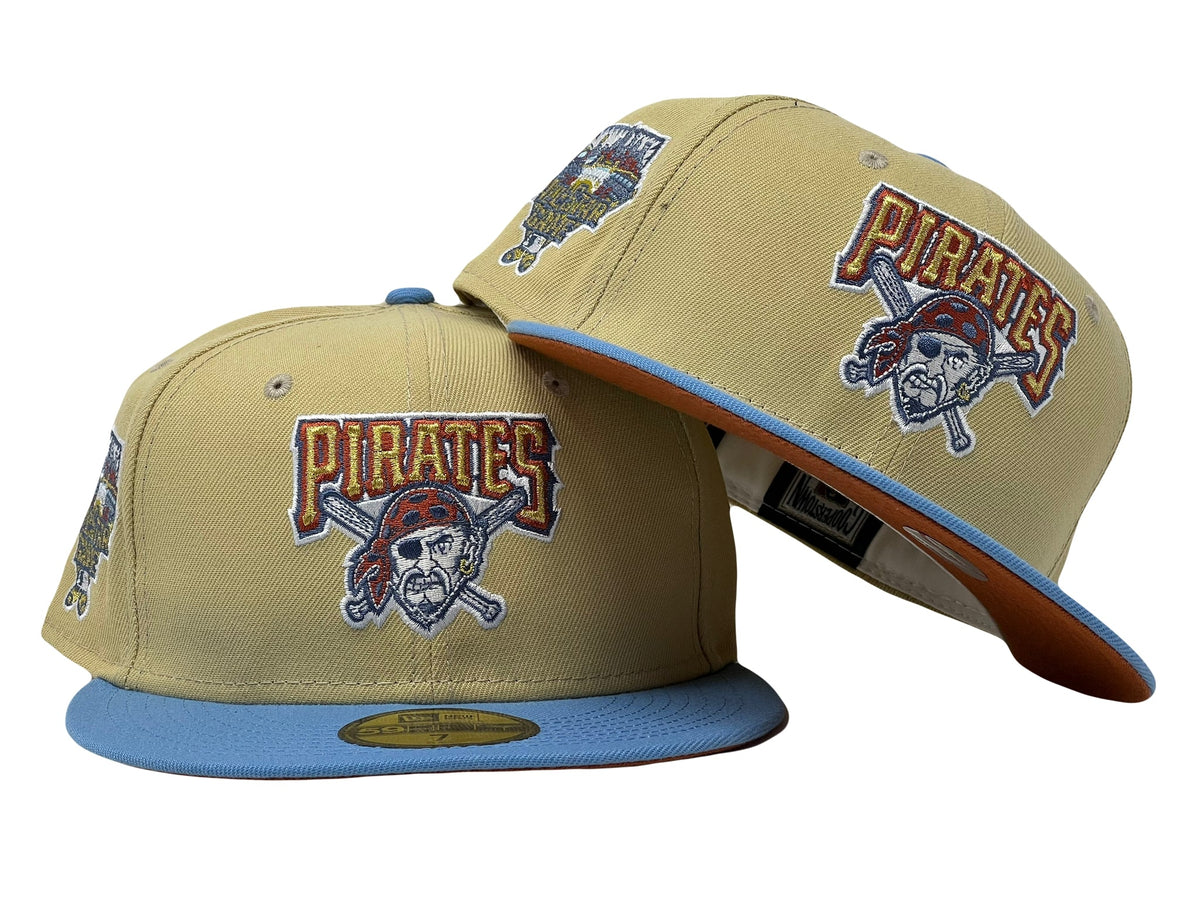 PITTSBURGH PIRATES 2006 ALL STAR GAME "SUNRISE GRADIENT 2" RUST ORANGE BRIM NEW ERA FITTED HAT