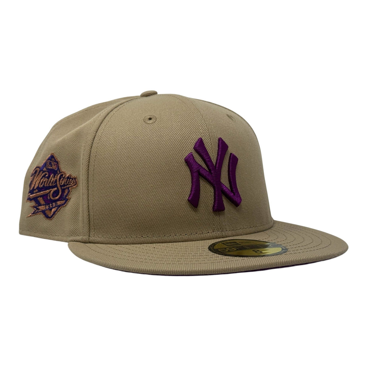 New York Yankees 1999 World Series New Era Fitted Hat-Camel