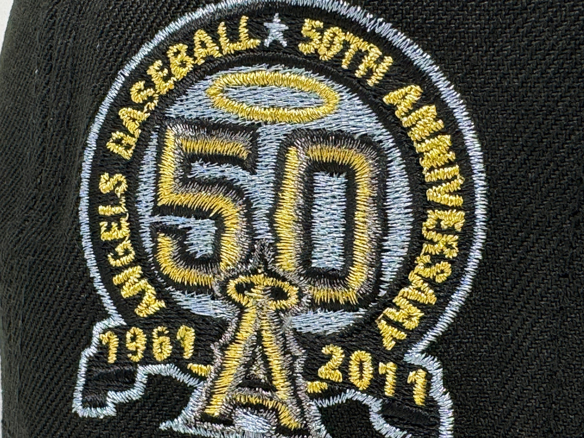 Los Angeles Angels 50th Anniversary Metallic Pack 59Fifty New Era Fitted Hat
