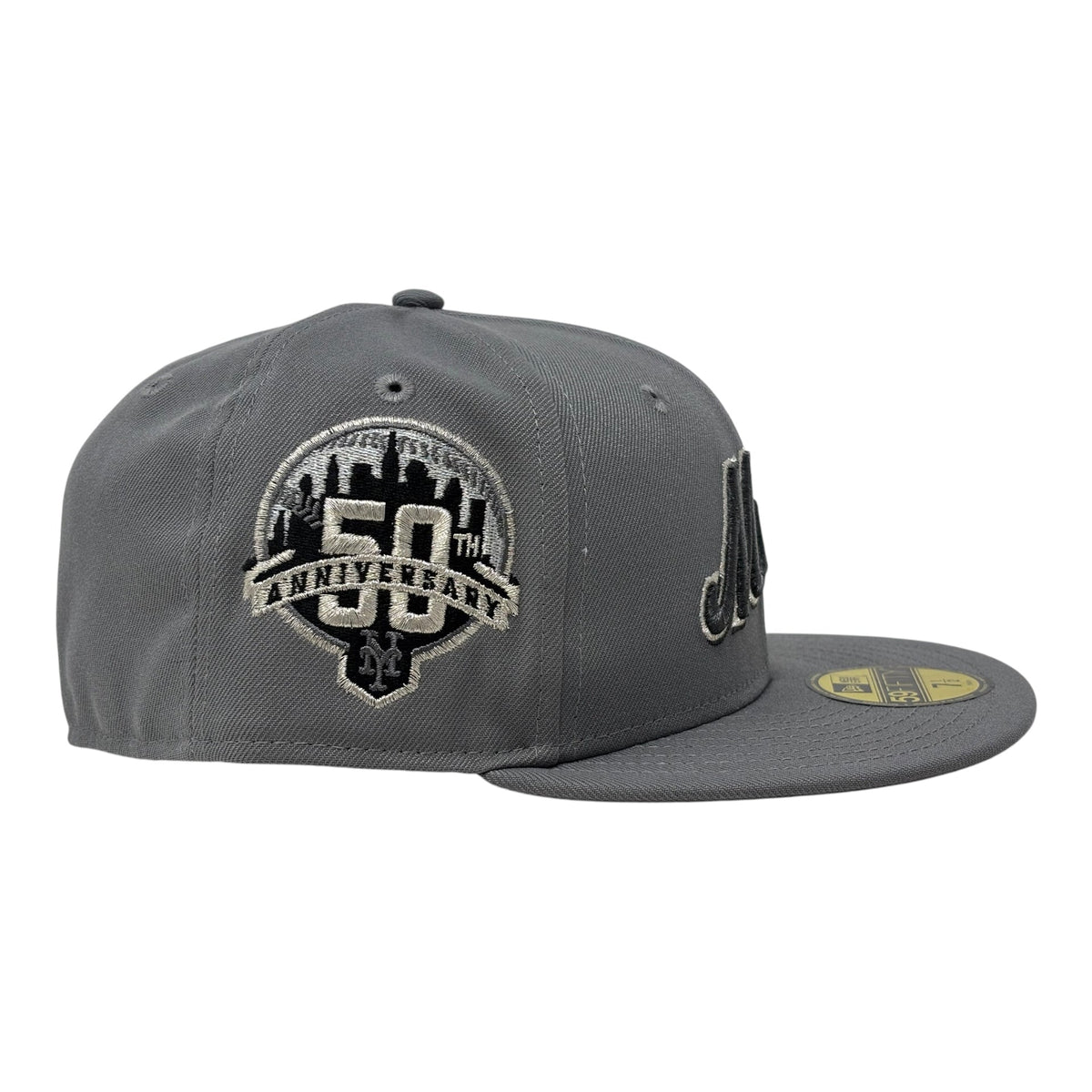 New York Mets 50th Anniversary 59Fifty New Era Fitted Hat-Gray