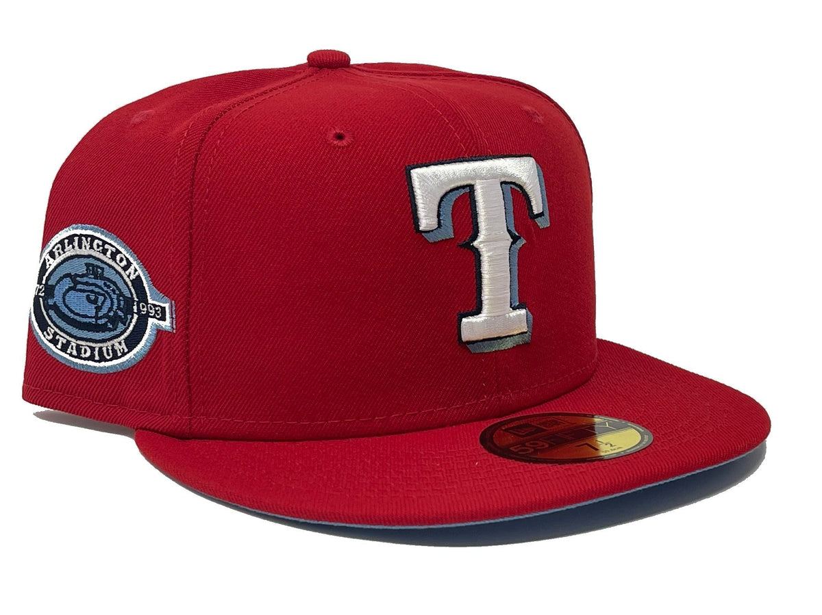 Red Texas Rangers Arlington Stadium 59fifty New Era Fitted Hat
