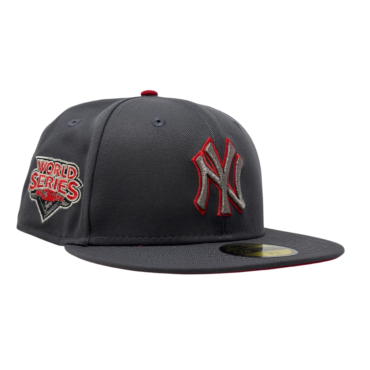 New York Yankees 2000 World Series Red Brim Fitted Hat