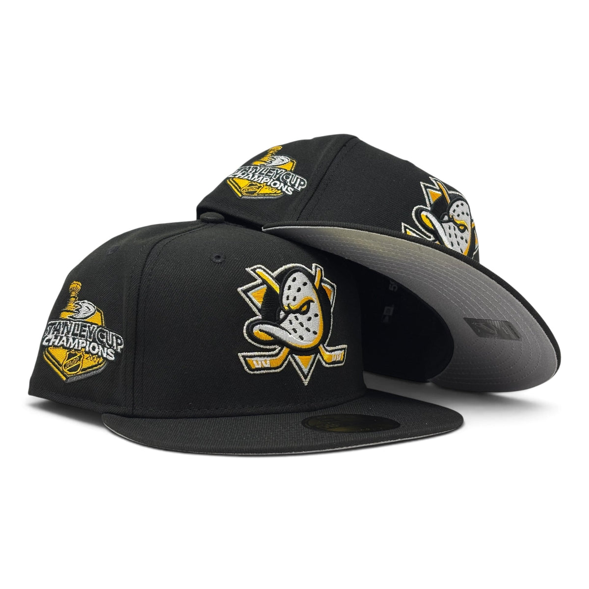 Anaheim Ducks Stanley Cup Champions "Black & Yellow" Pack Fitted Hats