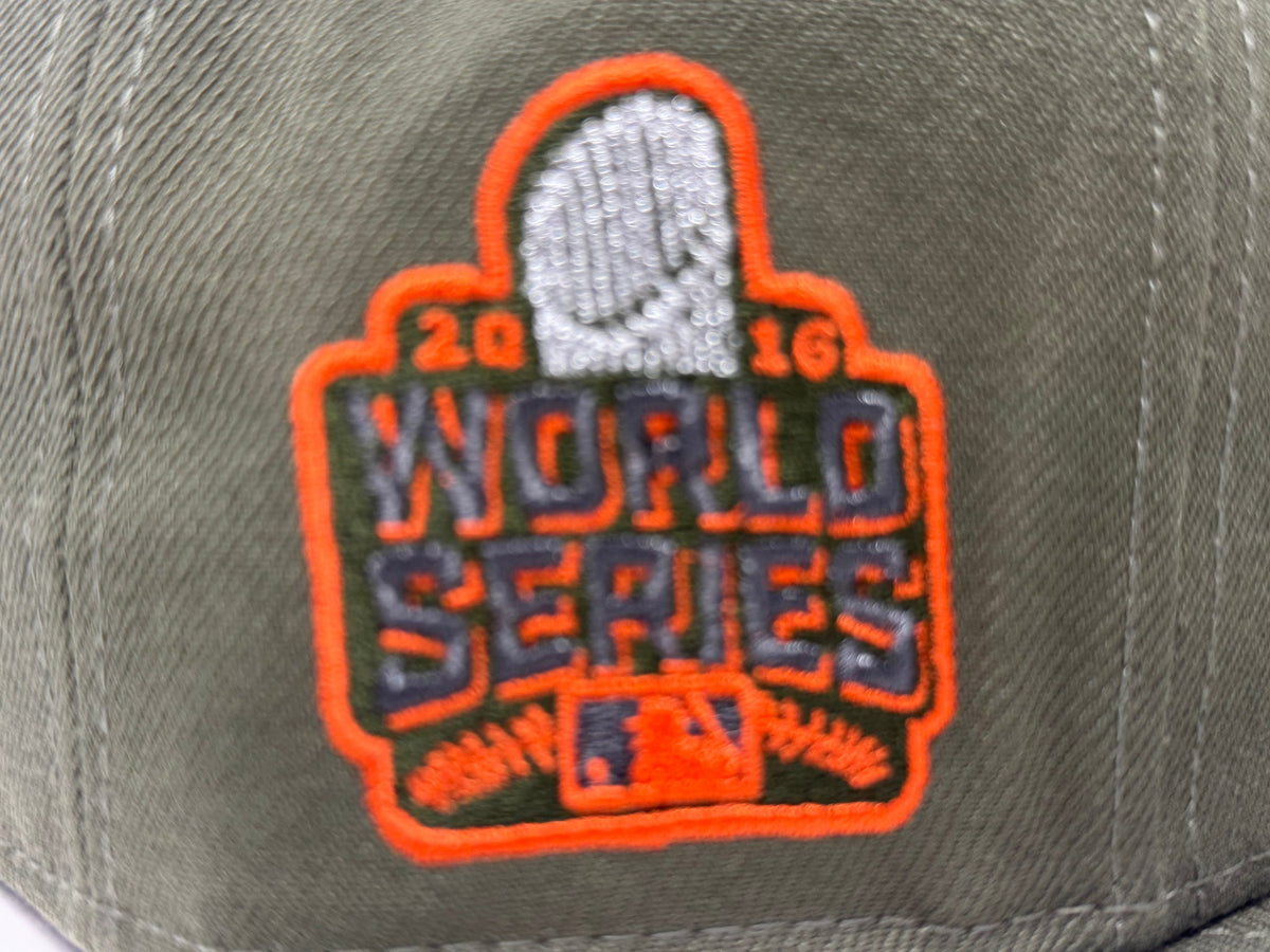 Chicago Cubs 2016 World Series 59Fifty New Era Fitted Hat-Olive