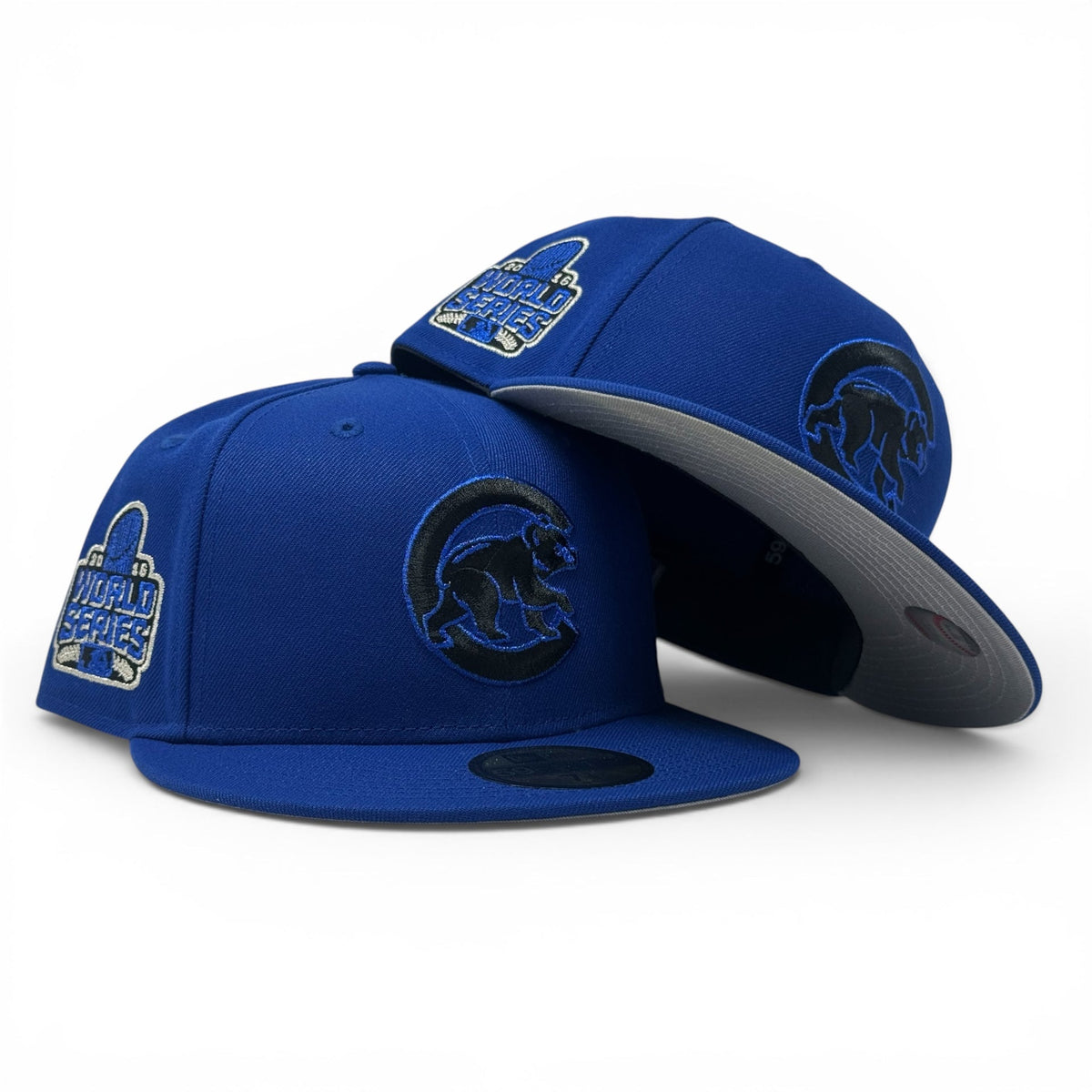 Chicago Cubs 2016 New Era Fitted Hat- Light Royal