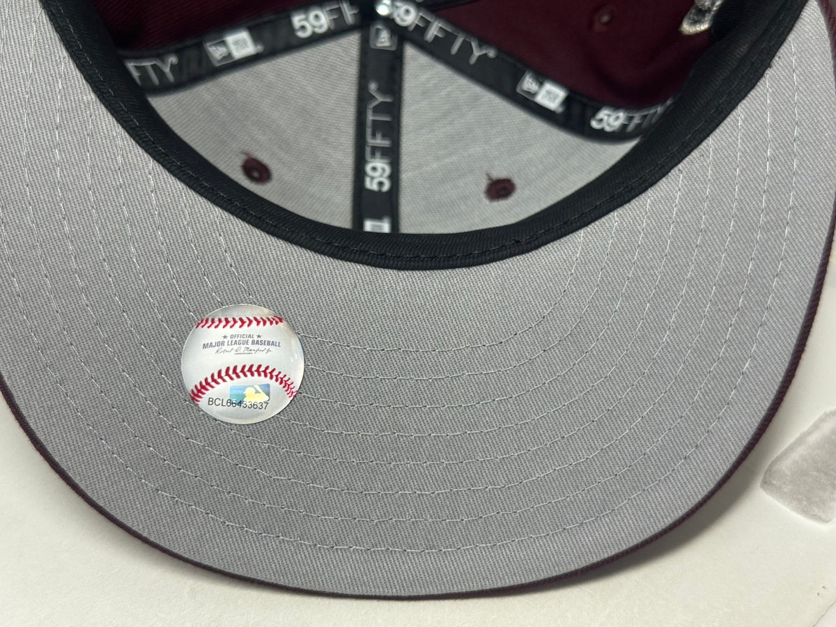 Seattle Mariners 30th Anniversary New Era Fitted Hats-Maroon