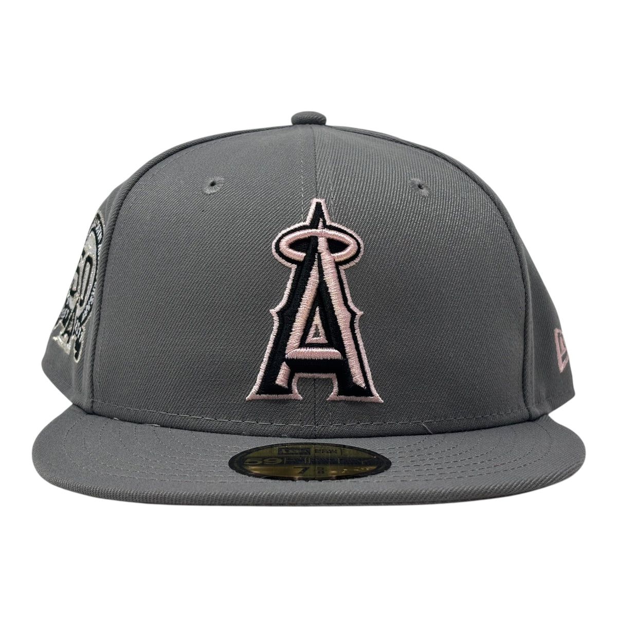 Los Angeles Angels 50th Anniversary New Era Fitted Hat-Gray Pink