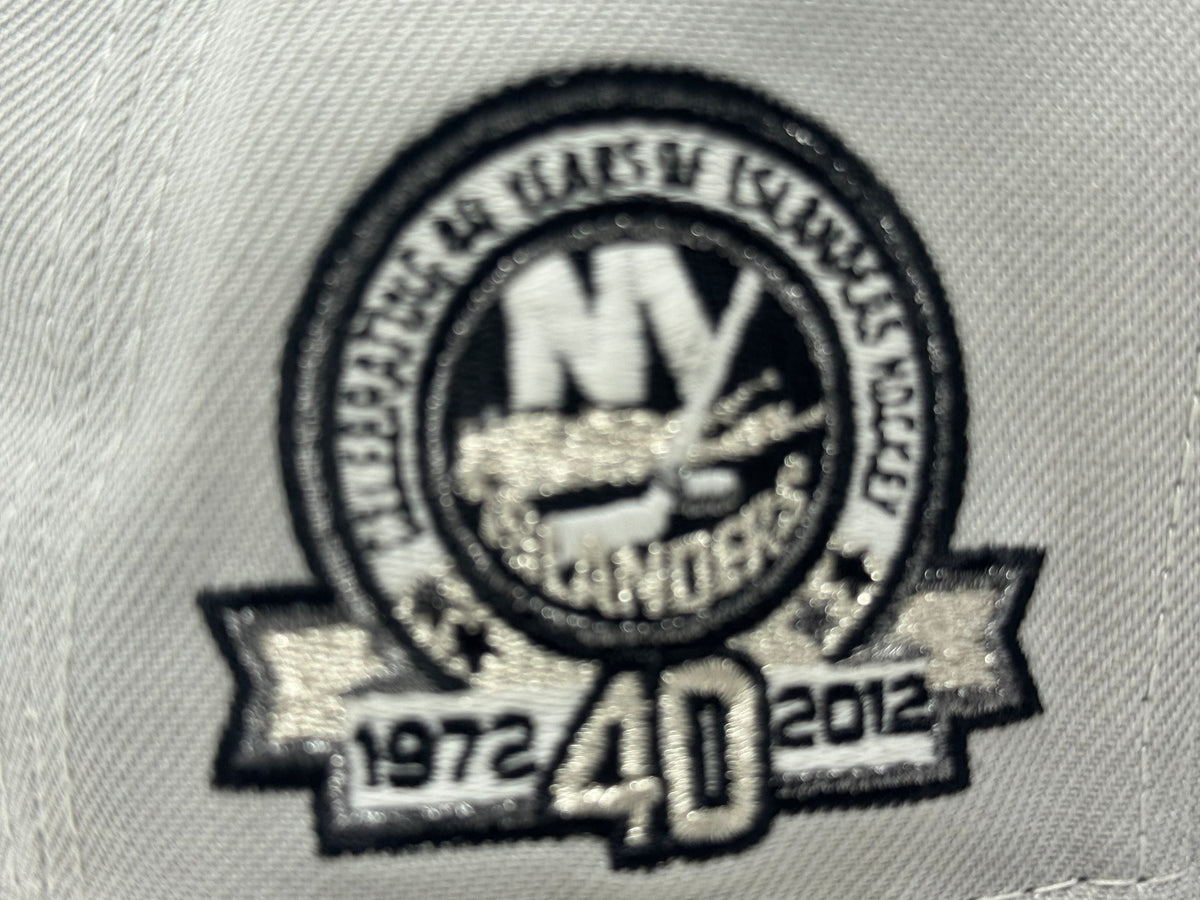 New York Islanders 40th Anniversary Fitted Hats- Gray
