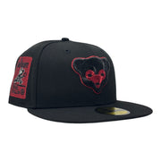 Chicago Cubs Be Alert Foul Ball New Era Fitted Hats-Black Red