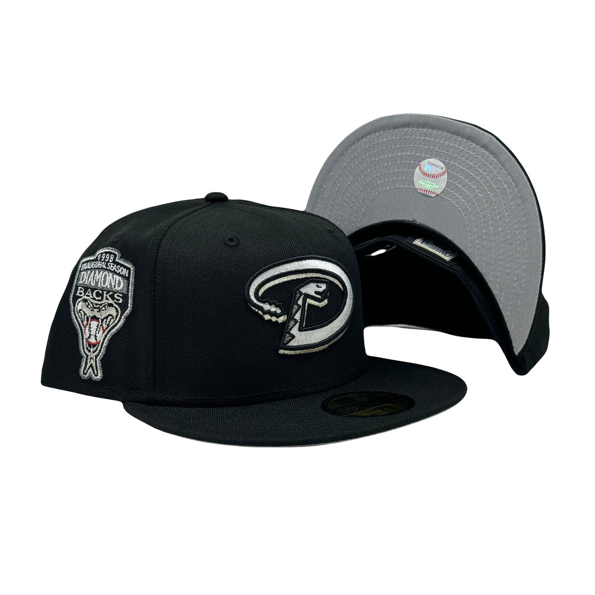 Arizona Diamondbacks 1998 Inaugural Season Sneaker Pack Black 59Fifty New Era Fitted Hat