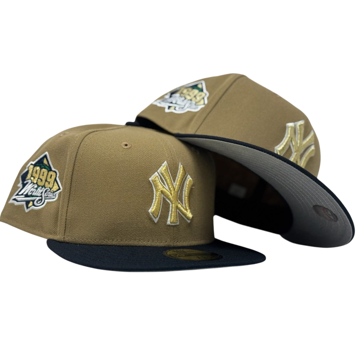 New York Yankees 1999 World Series Camel/ Navy 5950 New Era Fitted Hat
