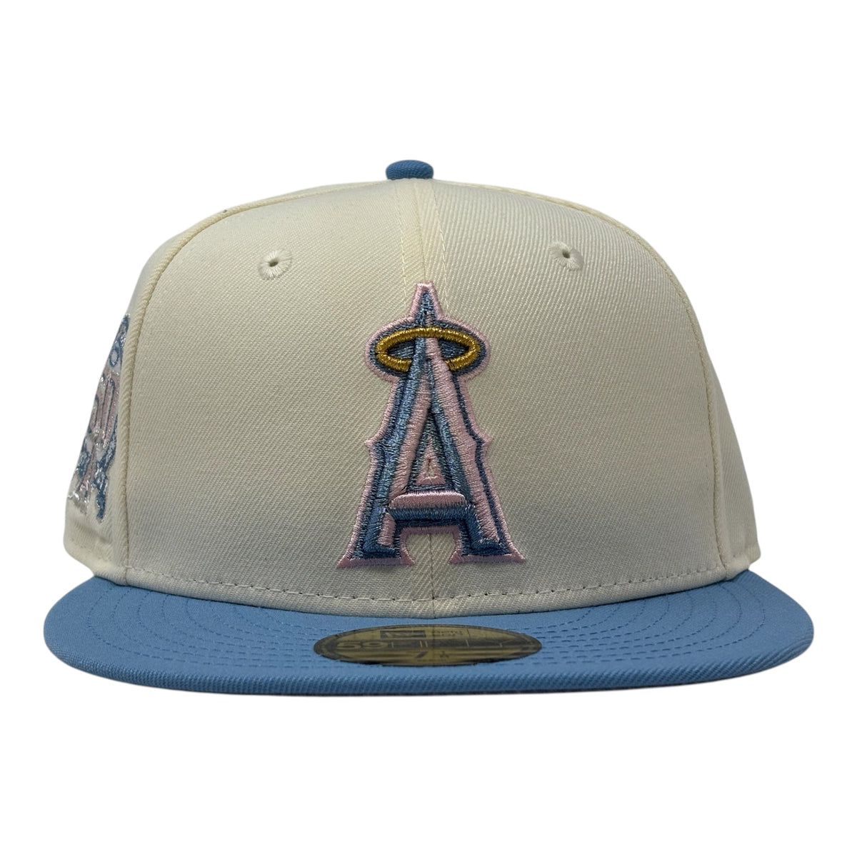 Los Angeles Angels 50th Anniversary Pink Brim 59Fifty New Era Fitted Hat
