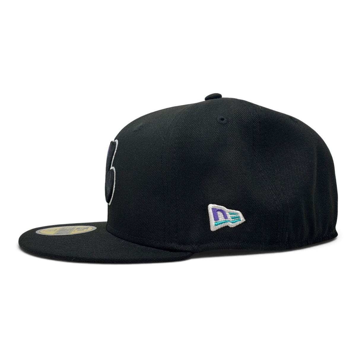 Montreal Expos 1982 All Star Game 59Fifty New Era Fitted Hat- Black Purple Teal