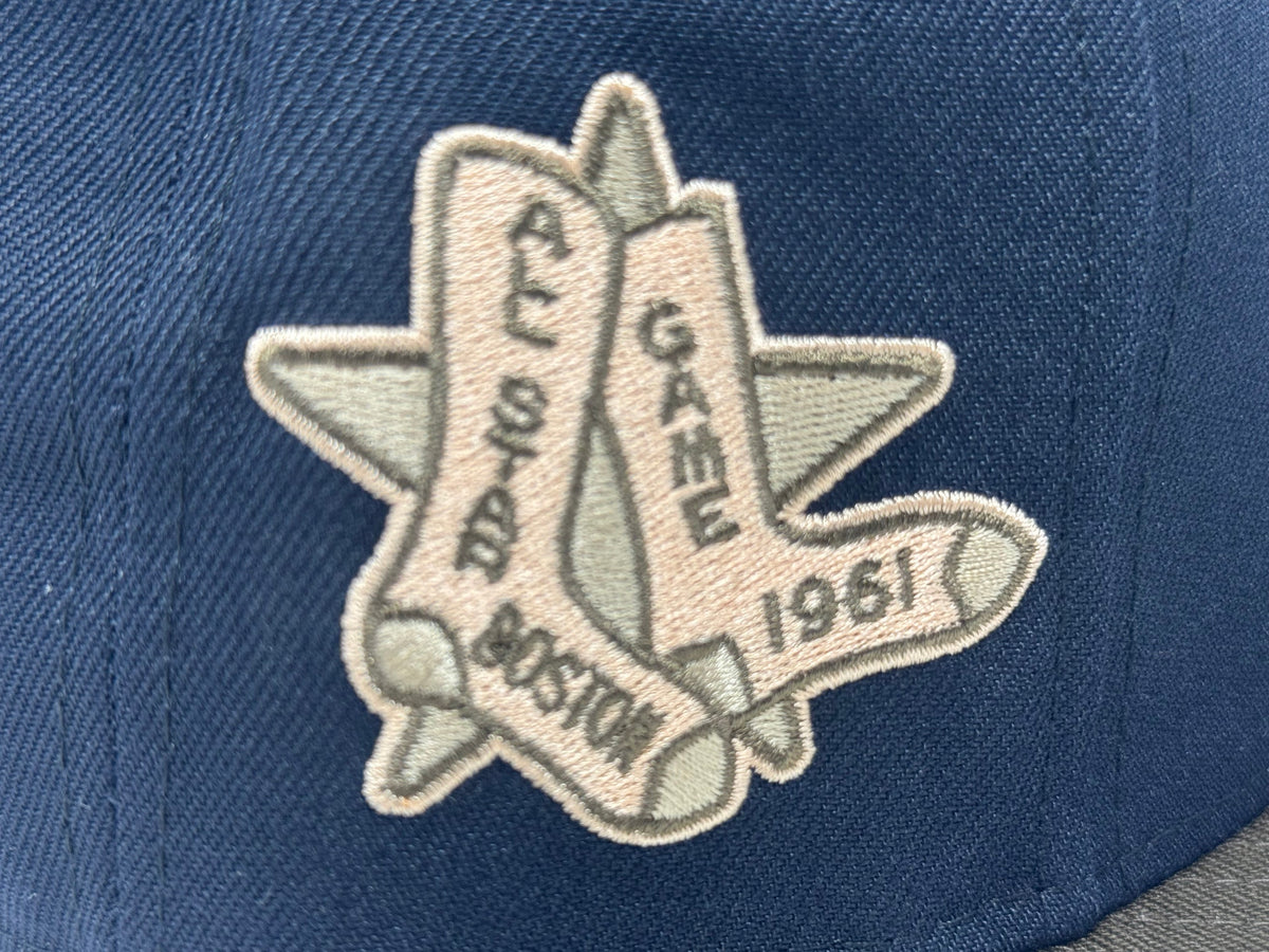 Boston Red Sox 1961 All Star Game Light Navy Brown Visor Brim New Era Hat
