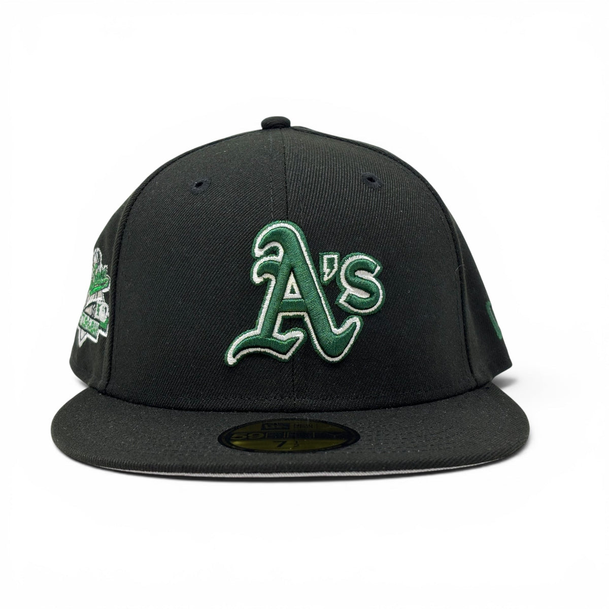 Oakland Athletics Battle of the Bay 1989 World Series Fitted Hats-Black