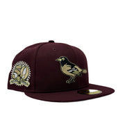 Baltimore Orioles 50th Anniversary Maroon 5950 New Era Fitted Hat