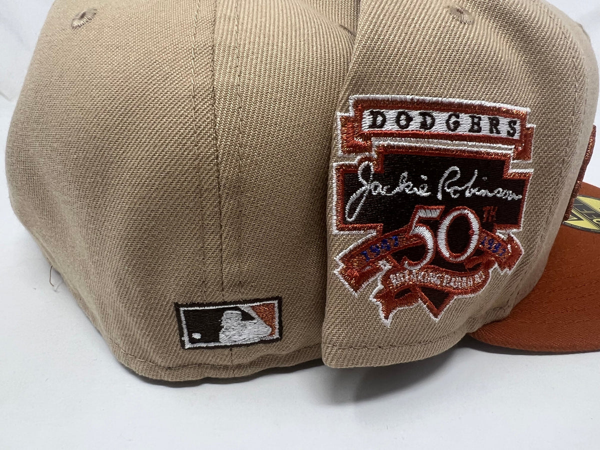 LA Dodgers Jackie Robinson 50th Anniversary New Era Fitted Hat
